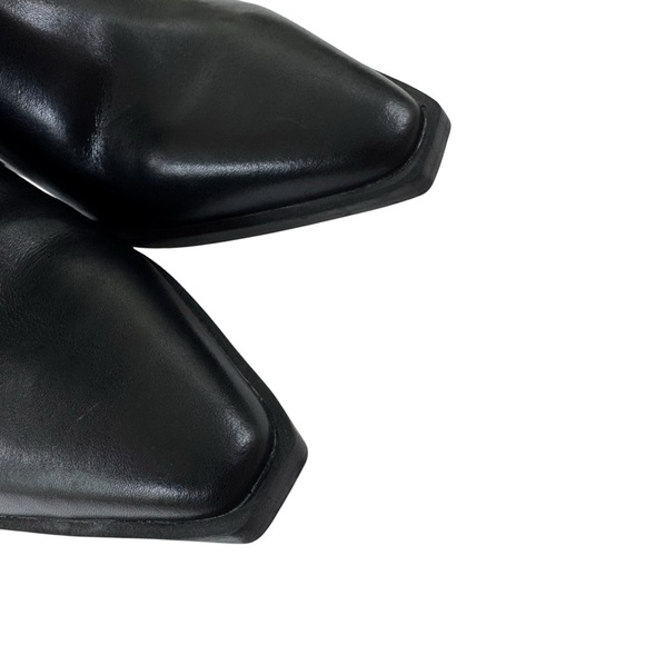 NWT Steve Madden Leather Snip Toe Silvee Ankle Boot Black Size 9.5 - Picture 7 of 15